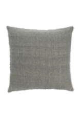 Lina Linen Pillow, Grey 24x24