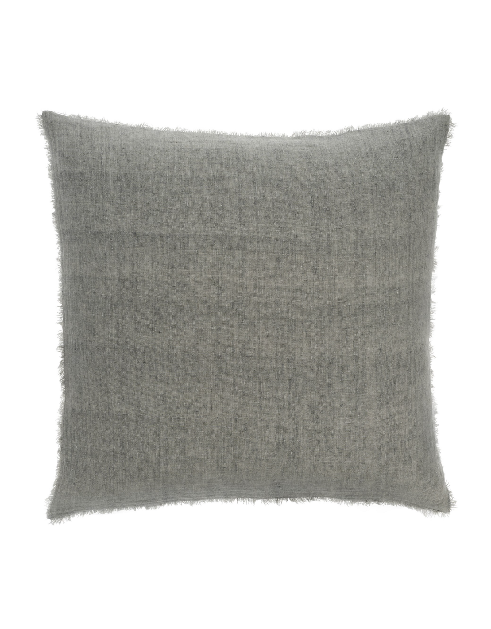 Lina Linen Pillow, Grey 24x24