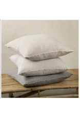 Lina Linen Pillow, Grey 24x24