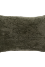 Vera Velvet Pillow, Cypress 16x24