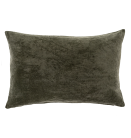 Vera Velvet Pillow, Cypress 16x24