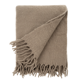 Alpes Merino Wool Throw, Nougat