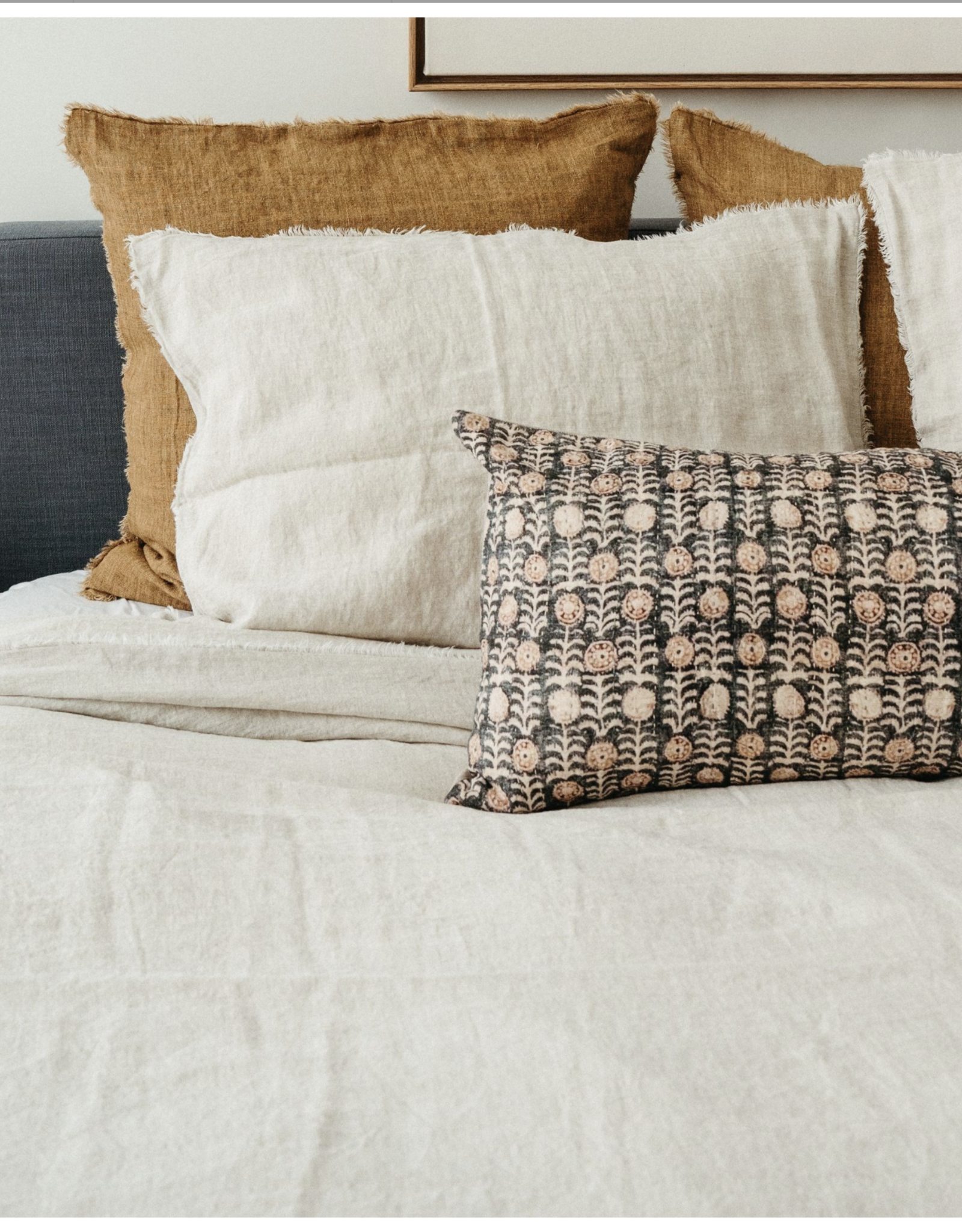 Lina Linen Duvet Set, Chambray