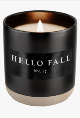 Hello Fall Candle,  Black