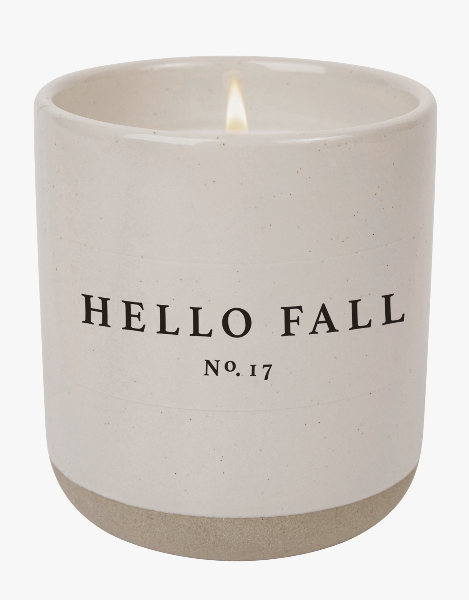 Hello Fall Candle, White