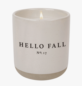 Hello Fall Candle, White