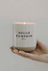 Hello Pumpkin Candle, White