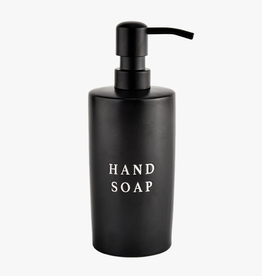 Black Stoneware Hand Soap Dispenser