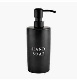 Black Stoneware Hand Soap Dispenser