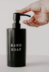 Black Stoneware Hand Soap Dispenser