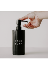 Black Stoneware Hand Soap Dispenser