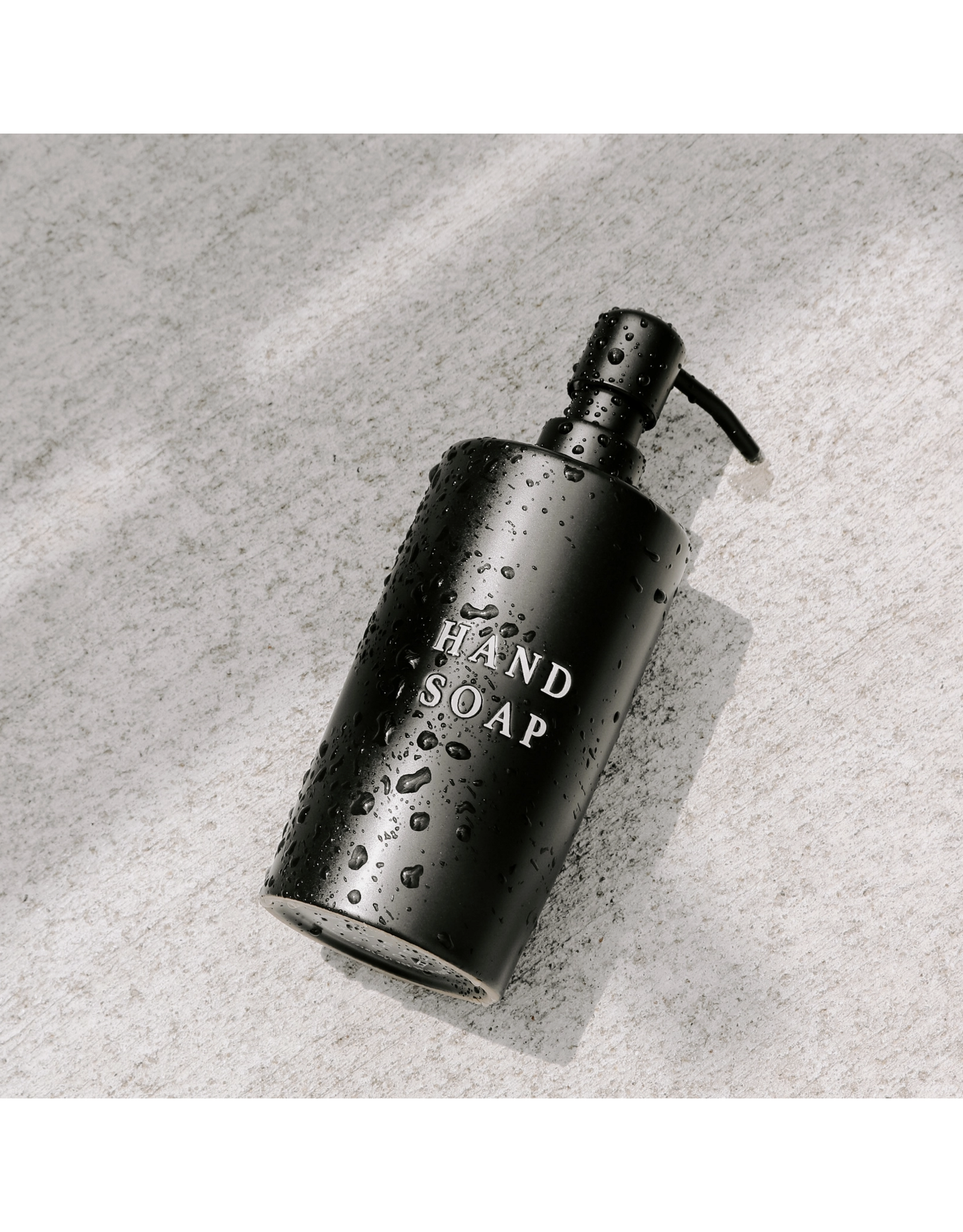 Black Stoneware Hand Soap Dispenser