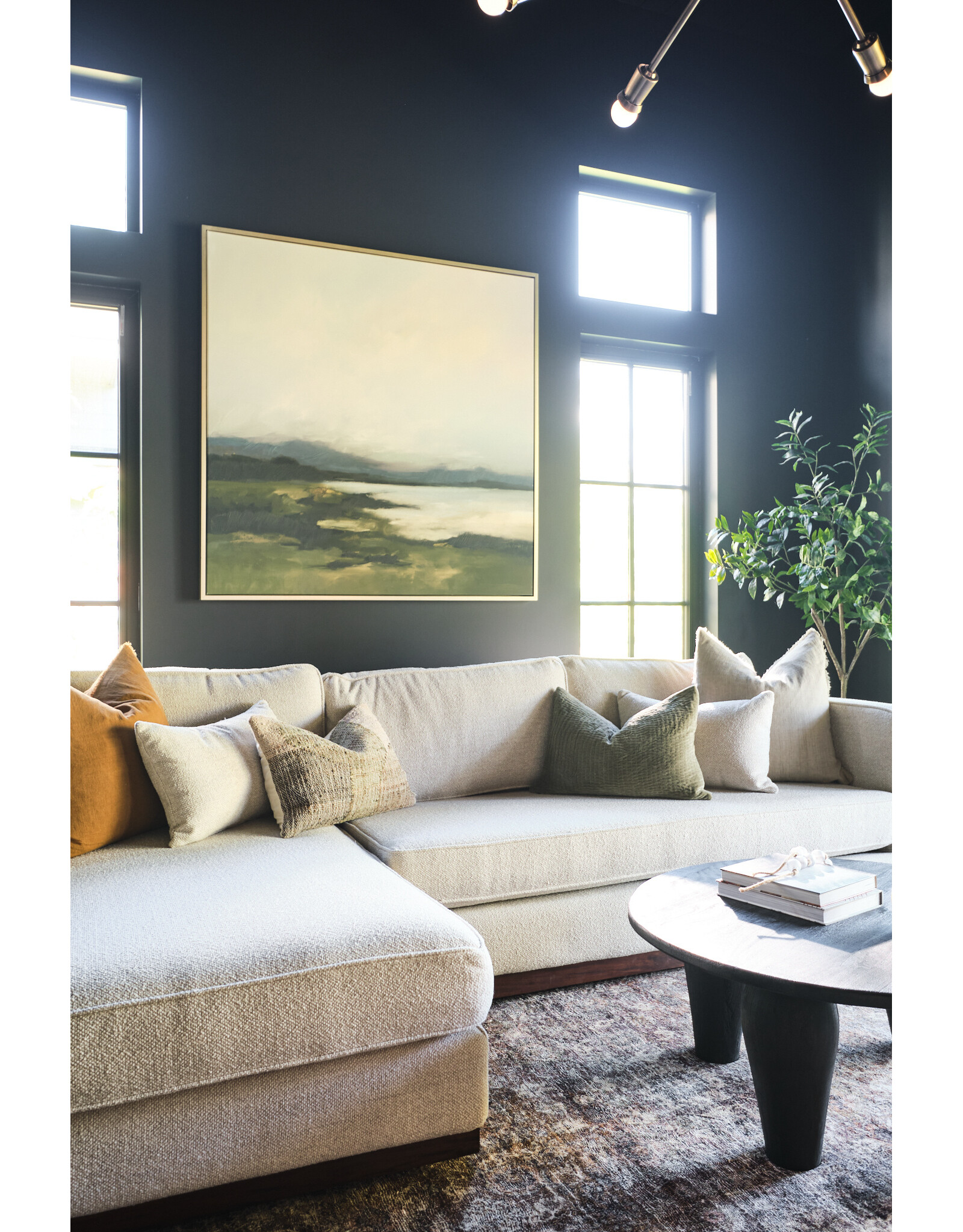 Lawrence 2pc Raf Sectional - 121"