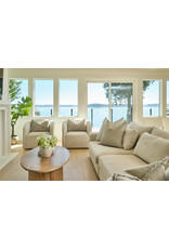 Evita Swivel Chair in  Off White