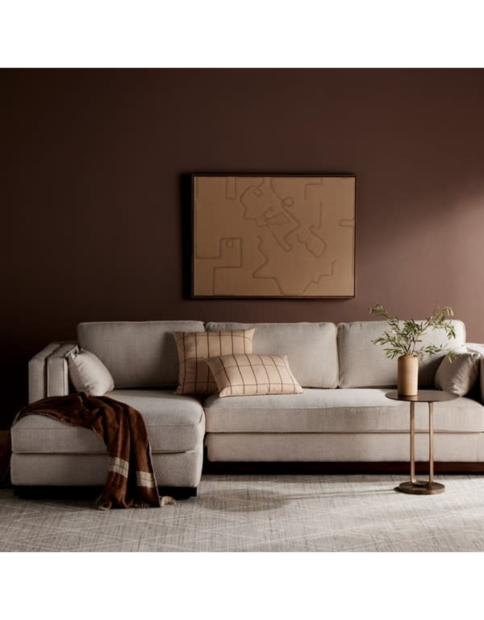 Lawrence 2pc Laf Sectional - 121"