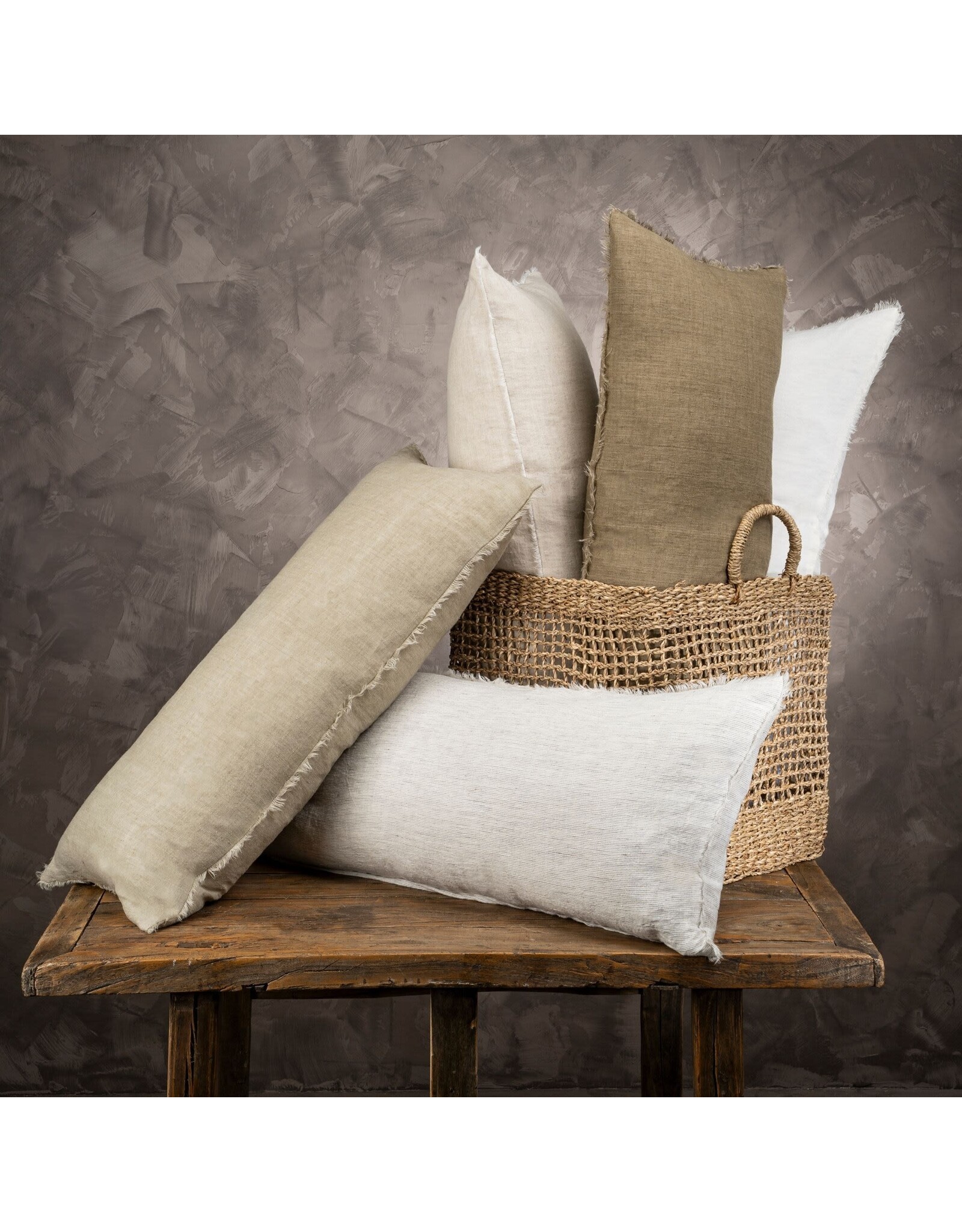 Lina Linen Pillow, 14x31