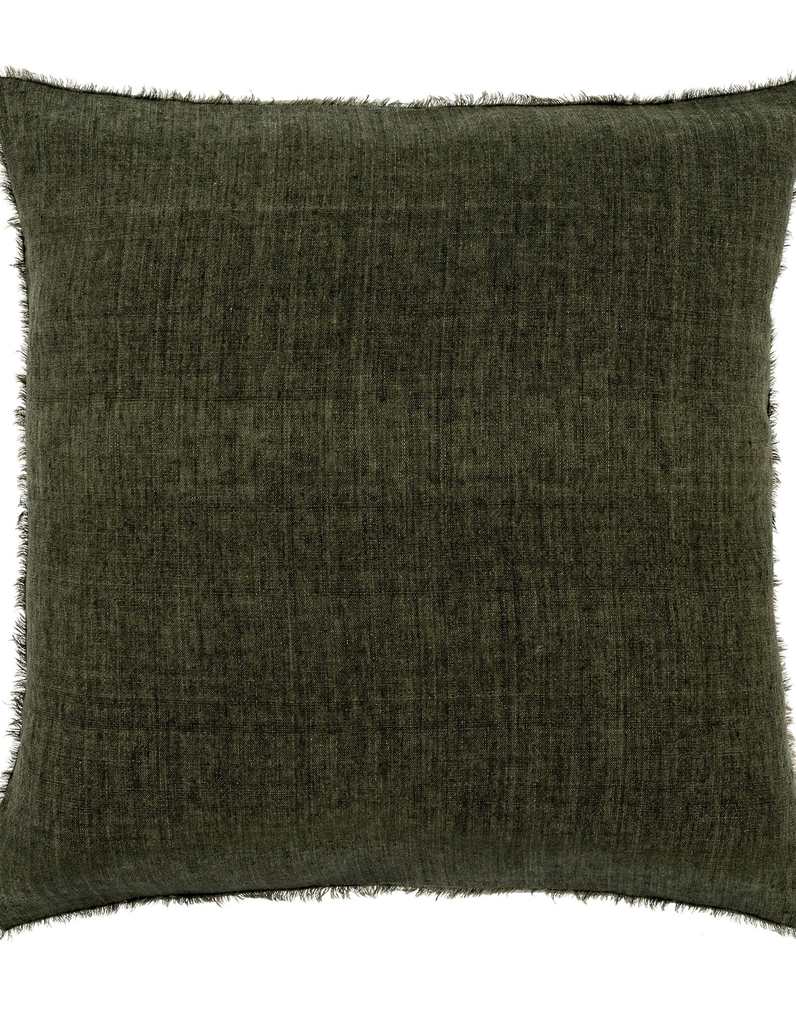 Lina Linen Pillow, Avocado 24x24