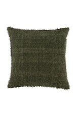 Lina Linen Pillow, Avocado 20x20