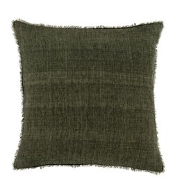 Lina Linen Pillow, Avocado 20x20