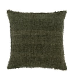 Lina Linen Pillow, Avocado 20x20