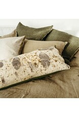 Lina Linen Pillow, Avocado 20x20