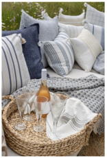 Provence Linen Tea Towel, Grey