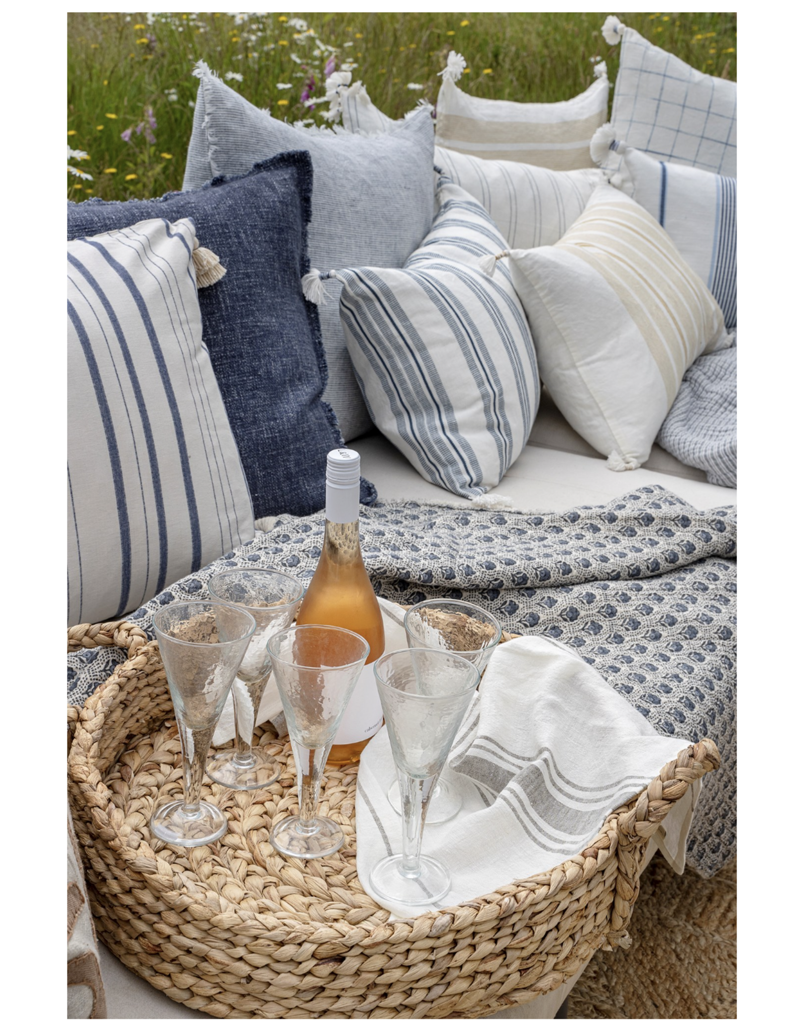 Provence Linen Tea Towel, Grey