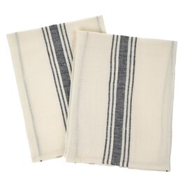 Provence Linen Tea Towel, Navy