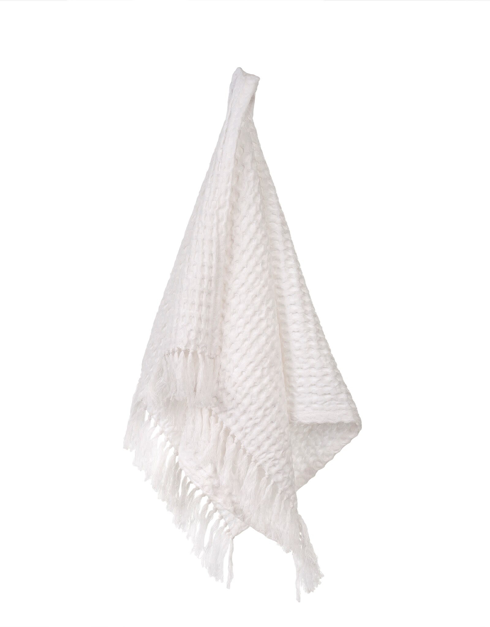 Waffle Hand Towel, White