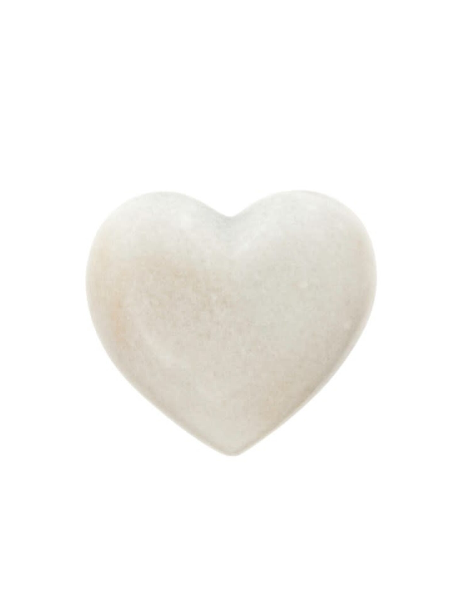 White Marble Heart, Small