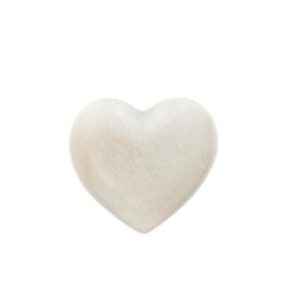 White Marble Heart, Small