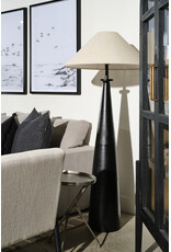 Innes Tapered Shade Floor Lamp, Matte Black