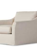 Delray Slipcover Chair And A Half-Creme