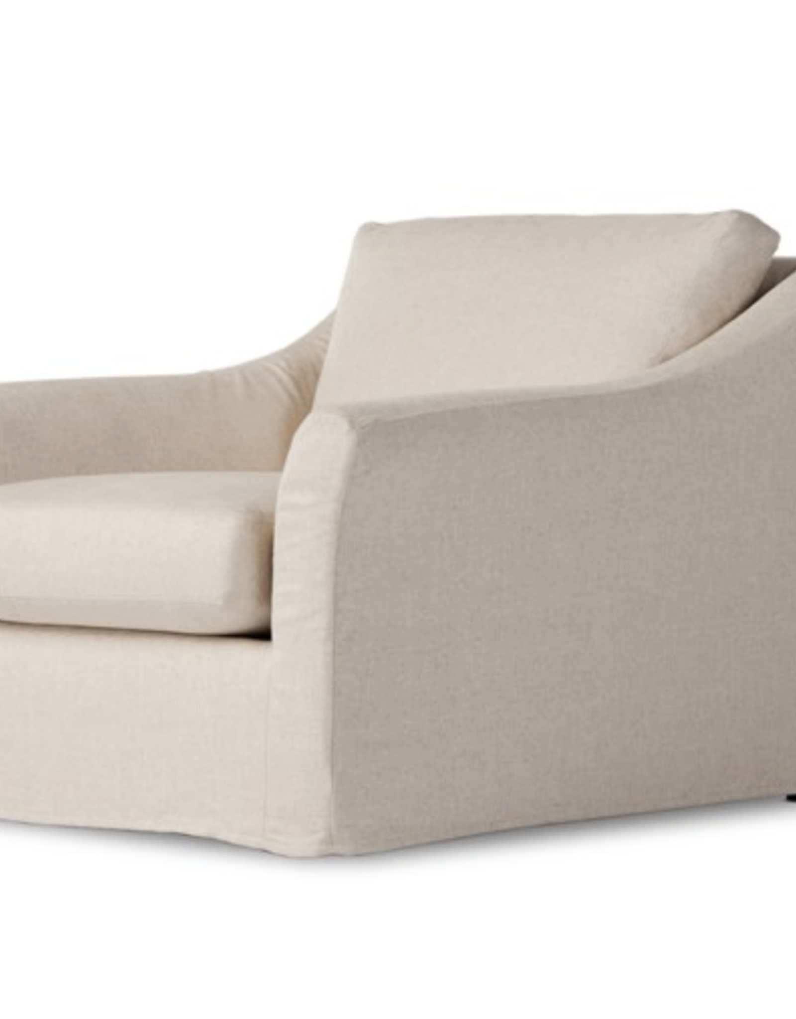 Delray Slipcover Chair And A Half-Creme