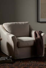 Delray Slipcover Chair And A Half-Creme