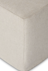 Delray Slipcover Ottoman-Evere Creme