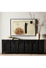 Tilda 6 Door Sideboard - Black Wash Mango