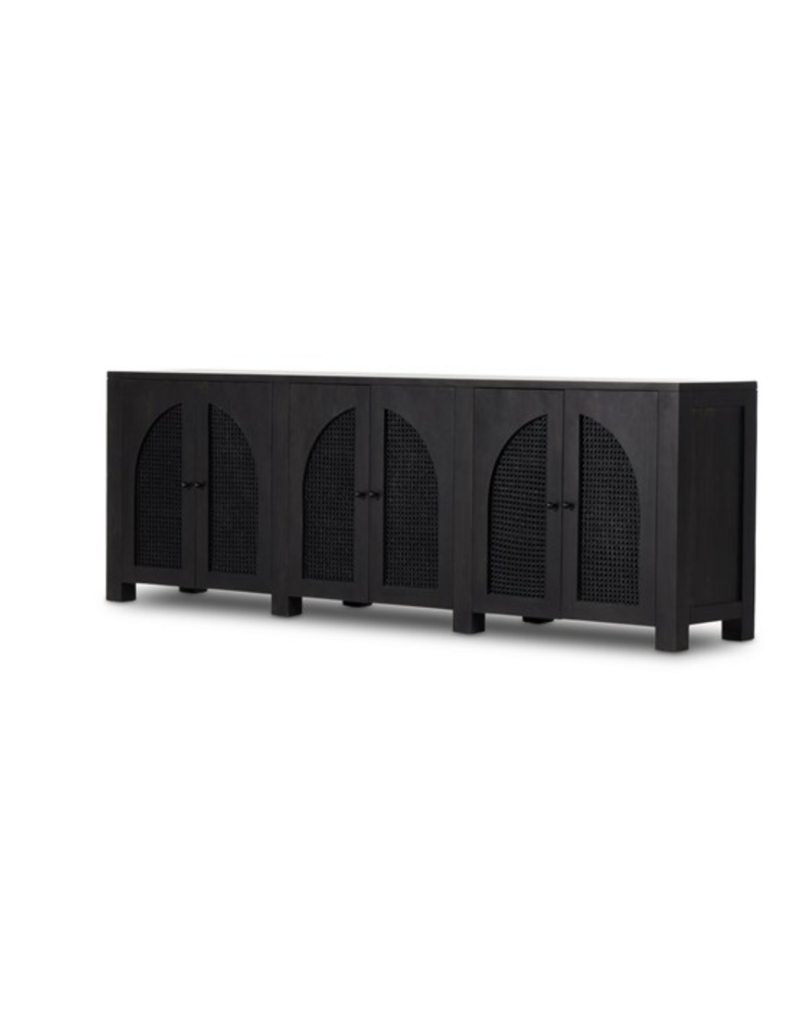 Tilda 6 Door Sideboard - Black Wash Mango