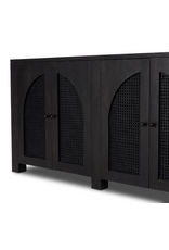 Tilda 6 Door Sideboard - Black Wash Mango