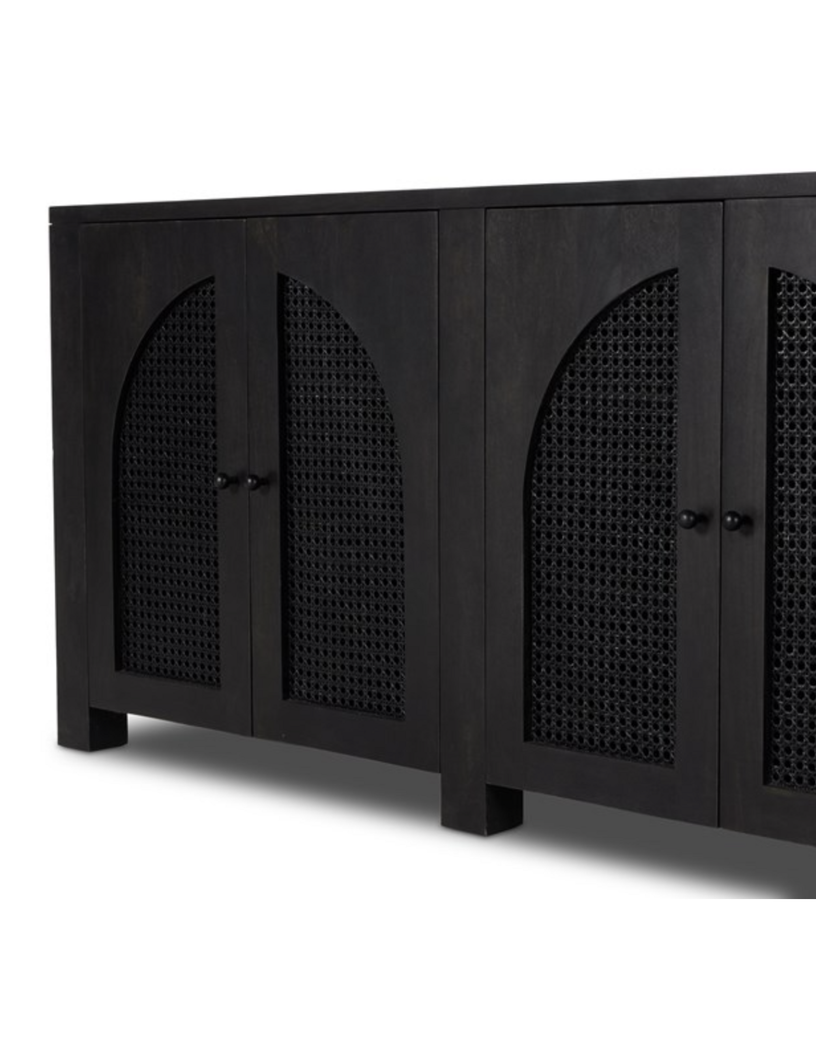 Tilda 6 Door Sideboard - Black Wash Mango