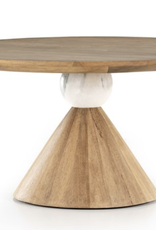 Bibianna Dining Table - White Marble