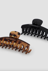 Recycled Plastic Oversized Matte Claw Clips 2pc Set