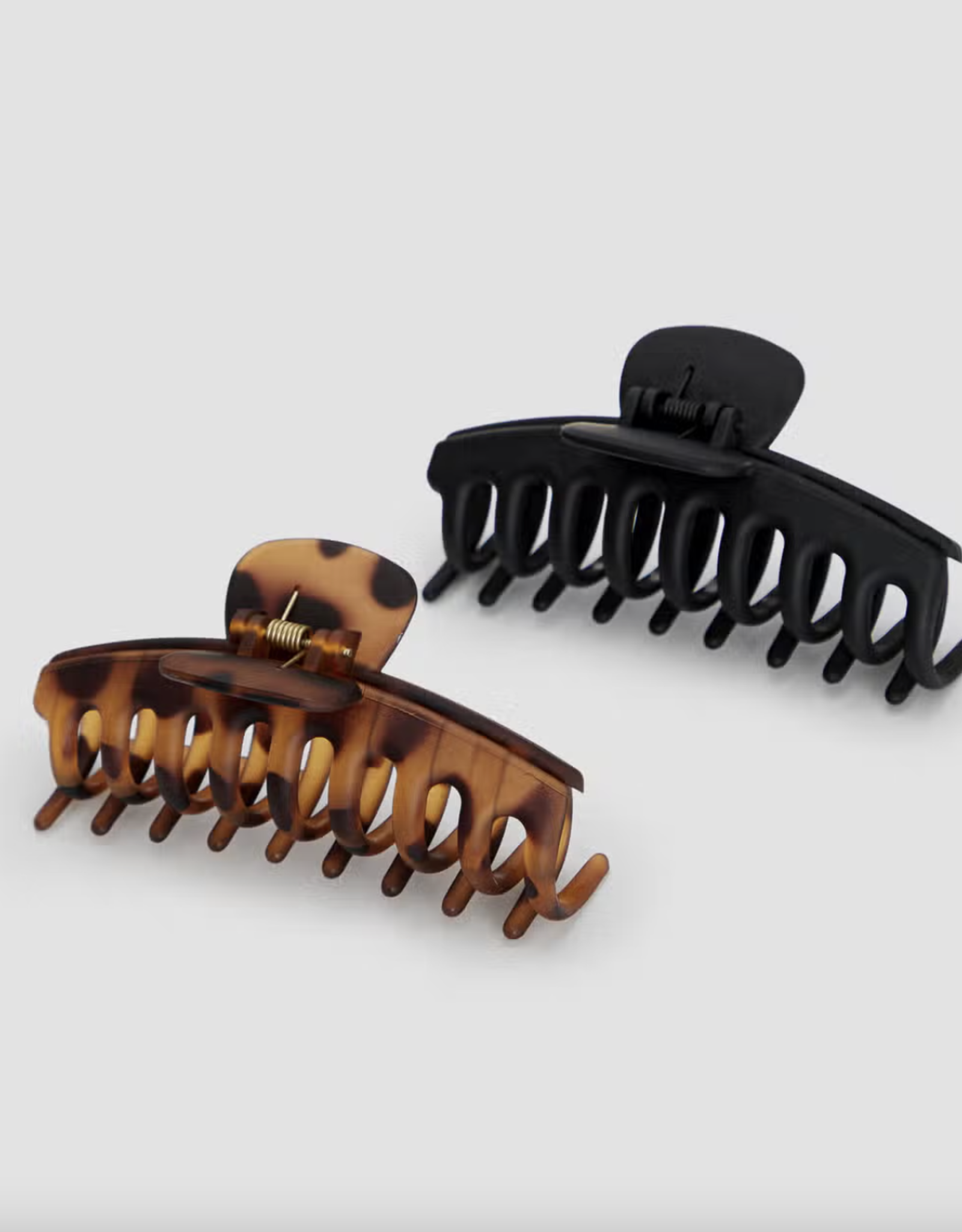 Recycled Plastic Oversized Matte Claw Clips 2pc Set