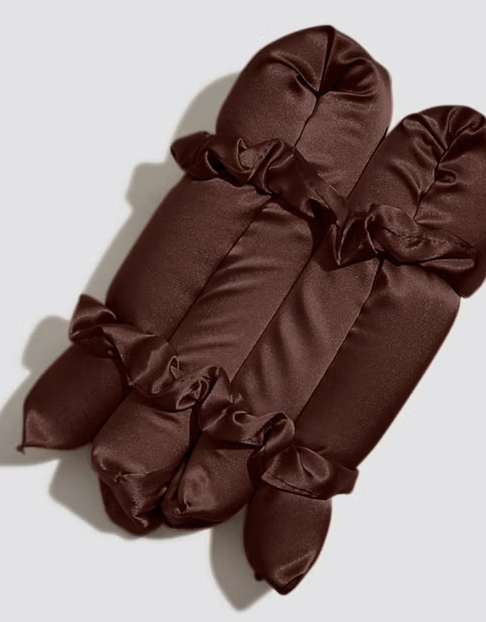 Xl Satin Heatless Curling Set - Chocolate