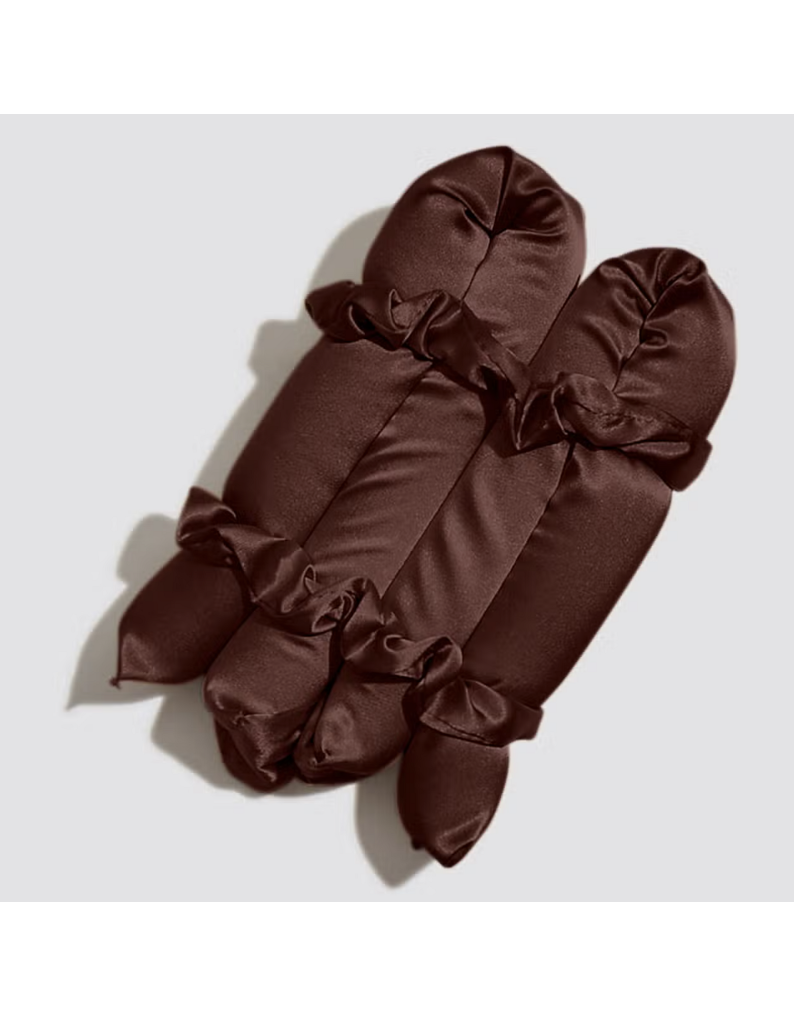 Xl Satin Heatless Curling Set - Chocolate