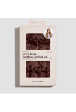 Xl Satin Heatless Curling Set - Chocolate