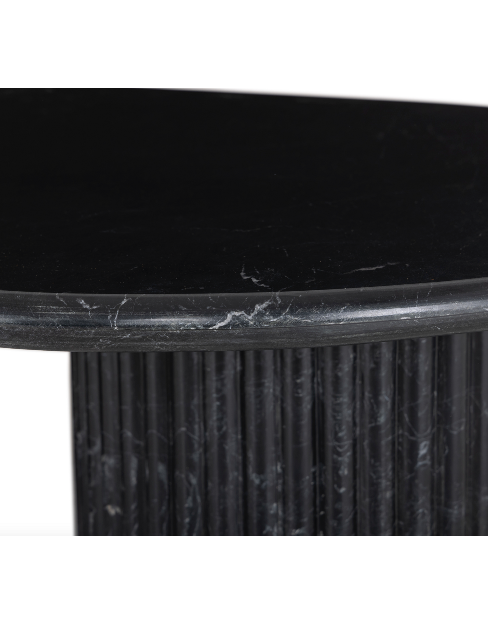 Oranda Black Scalloped Marble Coffee Table
