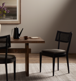 Britt Dining Chair in Brushed Ebony & Saville Charcoal