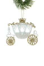 White Carriage Ornament