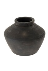 Balkan Black Terracotta Pot